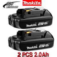 2-Pack Makita 18V 2.0Ah BL1820B-2 Rechargeable Battery For Makita BL1830 BL1830B BL1840 BL1840B BL1850 BL1850B Power Tools