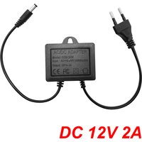Power Adapter DC12V 2A EU Plug Outdoor Waterproof For CCTV Security Surveillance Camera Charger NVR DVR Router Input AC110V-240V
