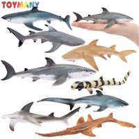 8Pcs Simulation Shark Ocean Animal Model Toy Mini Sea Sharks Figures Dolls Action Figurines Toys for Children Set Gift