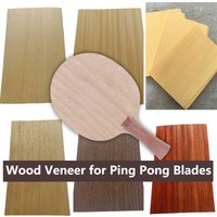 4 Stück 17x28cm Koto-, Ayous-, Limba-, Hinoki-, Fichtenholzfurnierplatten für Tischtennisschläger-Konstruktion und Schachtelherstellung