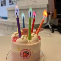 Colorful Flame Candles Instagram Creative Colorful Flame Candles Birthday Candles Party Festival Atmosphere Props