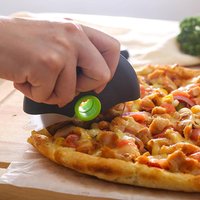 Stainless Steel Round Wheel Cutting Knife for Pizza with Lid Pizza Cutter Wheel Pastry Dough Slicer Cutter Kitchen Baking Tool