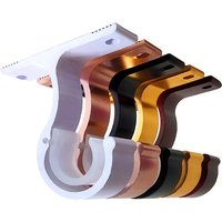 Curtain Rods Bracket Hanger Hook Rod Support Clamp Crossbar Fixing Clip Wall Hooks Organizer Rails Rack Home Storage
