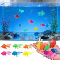 5~20PCS Simulated Goldfish Ornament Artificial Aquarium Goldfishes Fake Fish Ornament Realistic Moving Aquarium Decorations TMZ