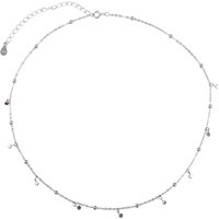 VENTFILLE 925 Sterling Silve Choker Necklaces for Women Geometric Irregular Round Necklaces Clavicle Chain Jewelry Accessories