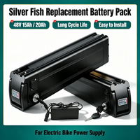 18650 Lithium-Akku 48V 20Ah 15Ah mit integriertem 30A BMS für Silverfish 250W-1000W Bafang Motor Kit mit 2A Ladegerät