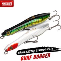 Kingdom Pencil Popper Fishing Lure Snake Head Floating Wobblers Sinking Artificial Hard Bait Fishing Tackle For Bass Pike