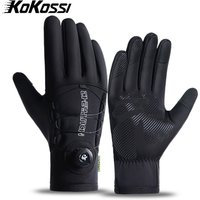 AliExpress NONE KoKossi Men Winter Waterproof Cycling Gloves Thermal Full Finger Touch Screen Fleece Gloves Non-slip Warm Windproof Motorcycle