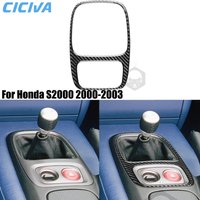 For Honda S2000 AP1 F20C 2000-2003 Carbon Fiber Center Console Gear Shift Frame Car Accessories Interior Cover Sticker Trim