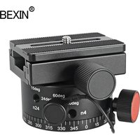 LEP02 tripod head node adjustment panorama head with quick release plate 360 rotator blind spot shooting adapter for dslr camera