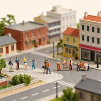 50pcs of 1:75 Scale Miniature Figurines, Randomly Colored Small Figurines, Suitable for Scene Building, Nail Decoration
