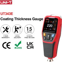 UNI-T UT343E Coating Thickness Gauge 0-2000ยตm Car Film Paint Thickness Tester TFT Screen Display With Bluetooth
