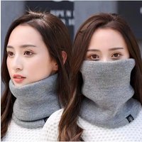 AliExpress NONE Unisex Fleece Lined Thickened Neck Gaiter for Winter Outdoor Cycling Face Cover Versatile Knitted Neck Warmer XKDWB01