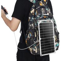 6W USB Solar Charger Portable Waterproof Panel For Outdoor Camping Hiking Mobile Phone Power Bank Charging