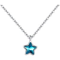 925 Sterling Silver 18-Inch Elegant Star Zircon Pendant Necklace for Women – Fashion Charm Jewelry Gift