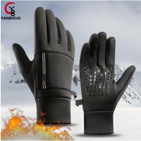 AliExpress NONE YANBIGUO Winter Gloves for Men Women-Waterproof Thermal Glove for Cold Weather,Warm Gloves for Cycling,Snow,Touchscreen Finger