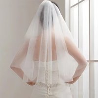 Wholesale voile Short Veil Cheap wedding accessories Welon veu de noiva Bridal Veil sluier bridal accessories brautschleier