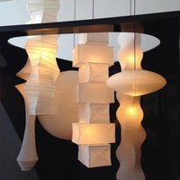 Japanische Akari Reispapierlampe moderne Noguchi Yong Pendelleuchte Wohnzimmer Schlafzimmer Ecke Designer Licht
