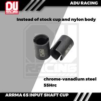 ADU RACING chrome-vanadium steel INPUT SHAFT CUP SAFE-D for ARRMA 6s cars ARA310977 V6