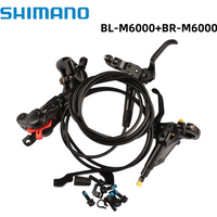 Shimano DEORE M6000 Brake Hydraulic Disc Brake 2 Pistons Right Front 950 Left Rear 1700 Split MTB With G02S Brake Bicycle Parts