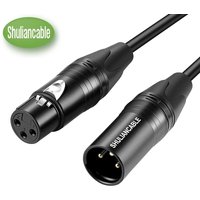 SHULIANCABLE Microphone XLR cable, XLR male to female, microphone cable for amplifier, mixer, speaker, etc