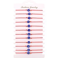 12 Chain Simple Exquisite Jewelry Evil Eye Woven Bracelet Set Rope Chain for Men and Women
