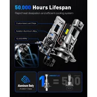 NOVSIGHT H7 H11 LED Car Headlight Bulbs Canbus Mini Size 70W 18000LM 6500K White Auto Light for H4 H8 H9 9005 HB3 9006 HB4