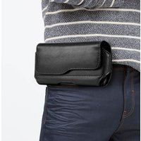 Fashion Leather Belt Clip Waist Bag Phone Bag Phone Holder for 3.5-6.3 Inches Mobile Phones iphone Samsung