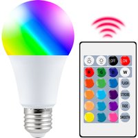25W RGBW LED Light Bulb E27/E26 Ceiling Lamp 220V Chandelier Bulbs 110V With Remote Control For Home Party Christmas Decorations