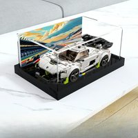 Suitable for Lego 76900 Koenigsegg Super Racing Model Assembly Transparent Display Box Acrylic Display Box