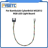 For Bambu lab Cyberbrick WS2812 RGB LED Light Board 3D Pritner DIY Parts for Bambu lab 3D Printers