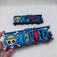 In Stock One Piece Action Figure Onepiece 3d Logo Stand Doll Signboard For Model Doll Display Prop Exhibition Stand Ornament Toy