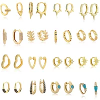 Gold Silver Color Hoop Earrings for Women Small Simple Round Circle Huggies Ear Rings Steampunk Jewelry Accessories Gifts