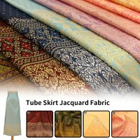 50x100cm Thai Dai Embossed Jacquard Fabric Ethnic Style Southeast Asian Women's Tube Skirt Dress Clothing DIY Sewing Fabric