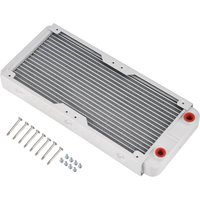 240mm /360mm Size Aluminum Radiator G1/4 Thread 18 Tube Water Cooling Radiator High Performance White Computer Cooler Gaming