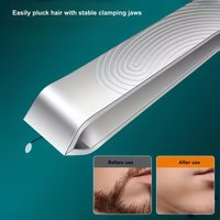 Stainless Steel Thickened & Widened Precision Eyebrow Tweezers, High-Precision Hair Removal Tweezers for Men’s Beard