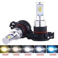 2Pcs PSX24W H11 H8 9006 HB4 HB3 9005 H16EU High Quality LED Auto Fog Lamp Car AntoFog Light Bulb 4300K 6000K 20000LM 12V 24V