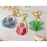 DSMP Doomsday Trio Gold Foil Double sided Acrylic Keychain/Pendant