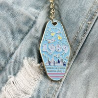 1989 Blank Space Keychain Motel Key Ring Singer Key Chain Paper Airplane Seagull Backpack Pendant