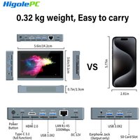 Industrial Higole Gole 2 Pro 5.5" Mini Computer Intel Win11 8/16GB RAM 4K for AI/Automation/Education Portable PC