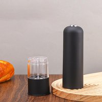 Single Handed Electric Salt Pepper Grinder Set Adjustable Ceramic Grinding For Kitchen Use