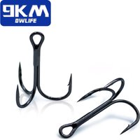 15-50Pcs High Carbon Steel Fishing Treble Hooks Replacement Triple Hooks for Hard Lures Crankbait Spinner Saltwater Freshwater