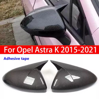 Rearview Mirror Cover Side Mirror Caps For Vauxhall Opel Astra K 2015-2021 Horn Rear View Mirror Cover Trim Car Accessories