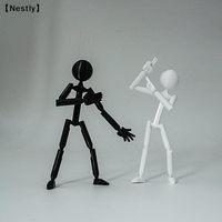 Multi-Jointed Stickman Toy Movable 3D Printing 3D Printed Mannequin Novelty Action Figure Stickman Assembled Robot〔Nest〕