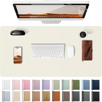 Office Desk Mat, Desk Pad Protector, Large Mouse Pad, Waterproof Non-Slip PU Desk Blotter for Office and School Home