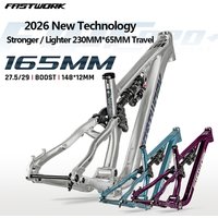 AliExpress NONE ENDURO Frame Full Suspension Soft Tail 27.5 29 Boost 12X148mm 4 Links 230mm*65mm MTB Rear Shock Downhill AM Enduro Framesets