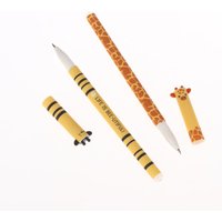 NEW 7Pcs Pen Bee Rabbit Giraffe 0.5mm Colored Pen Core Neutral Pen Cartoon Animals Erasable Gel For Writing School Supplies