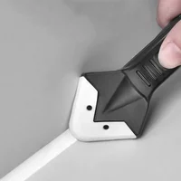 Caulking Tool | 5-in-1 Sealant Finishing Tool | Caulk Remover Glass Glue Angle Scraper for Bathroom, Kitchen, Floor