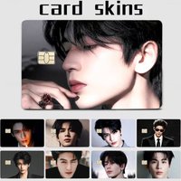 zhang linghe 4pcs 1Set HD Waterproof Card Skins Protective Stickers for Credit Bank Game Cards