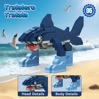 Brainrot Bricks Tung Tung Sahur Figures Tralalero Tralala Building Blocks Toys for Boys Birthday Creative DIY Christmas Gifts
